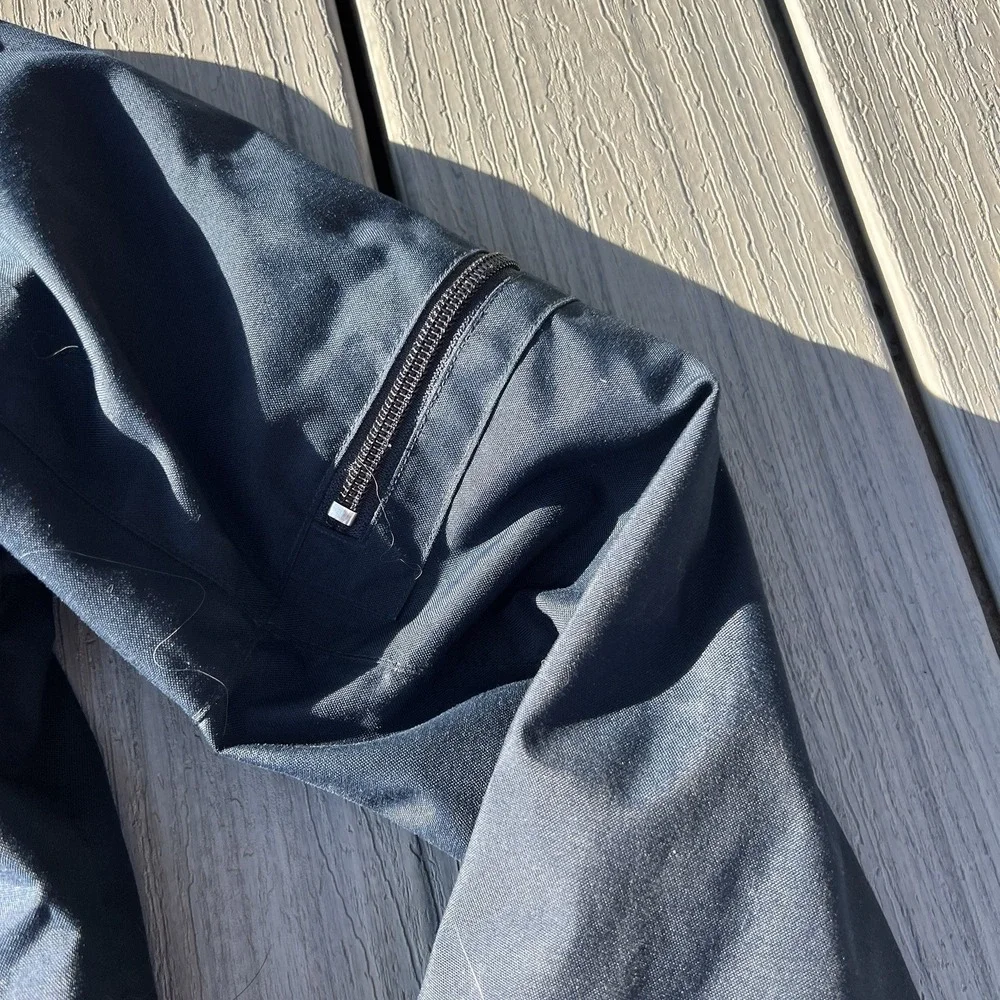 Vintage Nike Sailing Hooded Jacket Navy Windbreaker Coat Outdoor XS Hooks Zipper